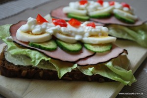 Rågsmörgås med skinka och ägg - propoints - viktväktarna - frukost- vvtillsammans - smörgås -nadjaskitchen.se