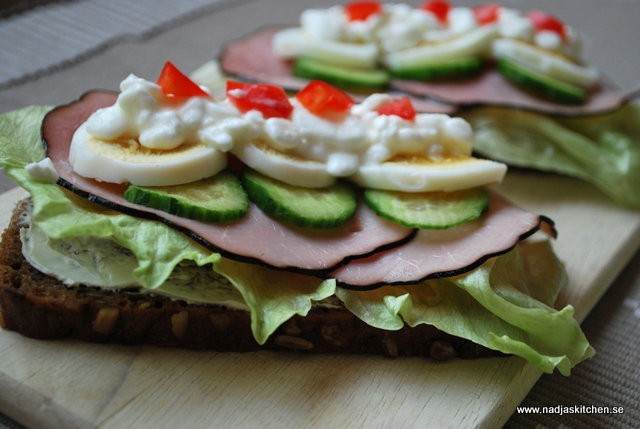 Rågsmörgås med skinka och ägg - propoints - viktväktarna - frukost- vvtillsammans - smörgås -nadjaskitchen.se - mättande dag