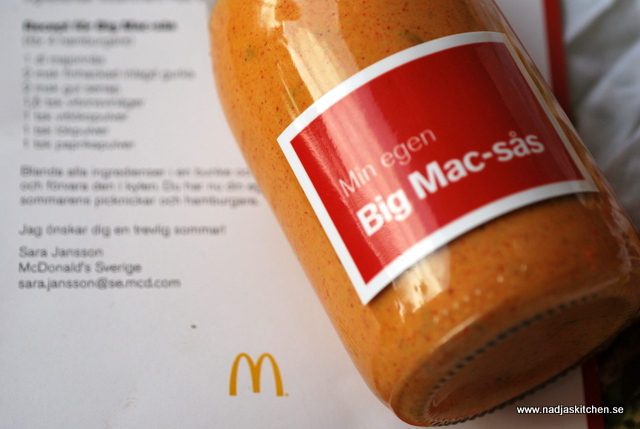 Big Mac - McDonald's - dressinge - sås - hamburgare - propoints - viktväktarna