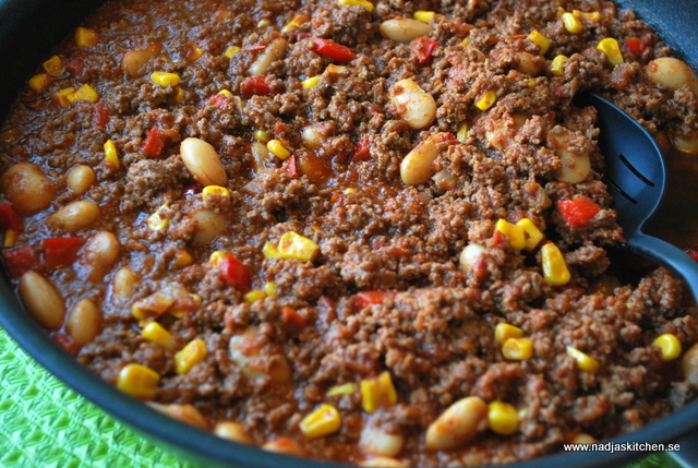 chili con carne-propoints- vita bönor- sambal oelek - chili-spiskummin-propoints-vvtillsammans-mittviktväktarna-vitkväktarna-recept med propoints-