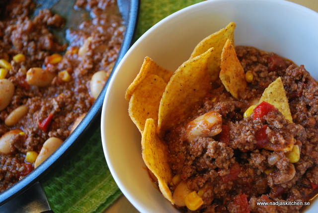 chili con carne-propoints- vita bönor- sambal oelek - chili-spiskummin-propoints-vvtillsammans-mittviktväktarna-vitkväktarna-recept med propoints-