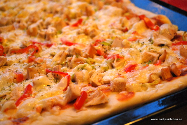 Kalkonpizza med taco, paprika och purjolök - smartpoints - wwsmartpoints - vvsmartpoints - viktväktarna