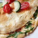 Omelett med skinka, tomat, ost och ruccola -smartpoints- viktväktarna- lunch -middag