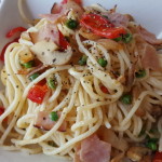 Snabba pastan - skinka - pasta - grönsaker - viktväktarna - smartpoints