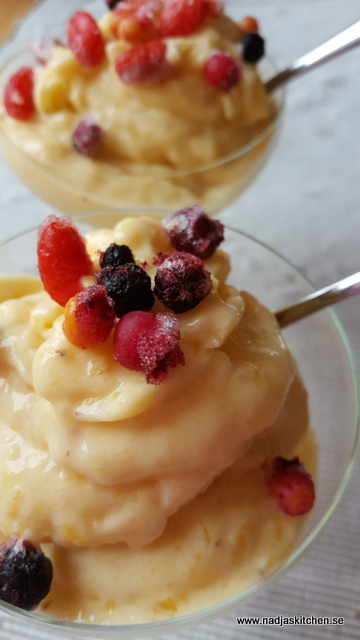 Frusen yoghurtdessert-vvsmartmat-smartpoints-mango-glass-vanilj-banan