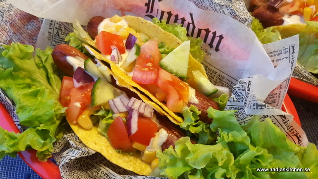 Korvtaco med guacamole och tacoyoghurt-lithells korvtacos-lithells-smartpoints-vvtillsammans-viktväktarna